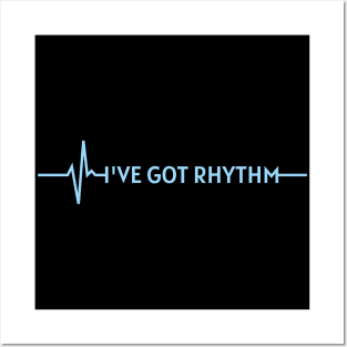 Cardiologists know the rhythm of the heart - blue Posters and Art